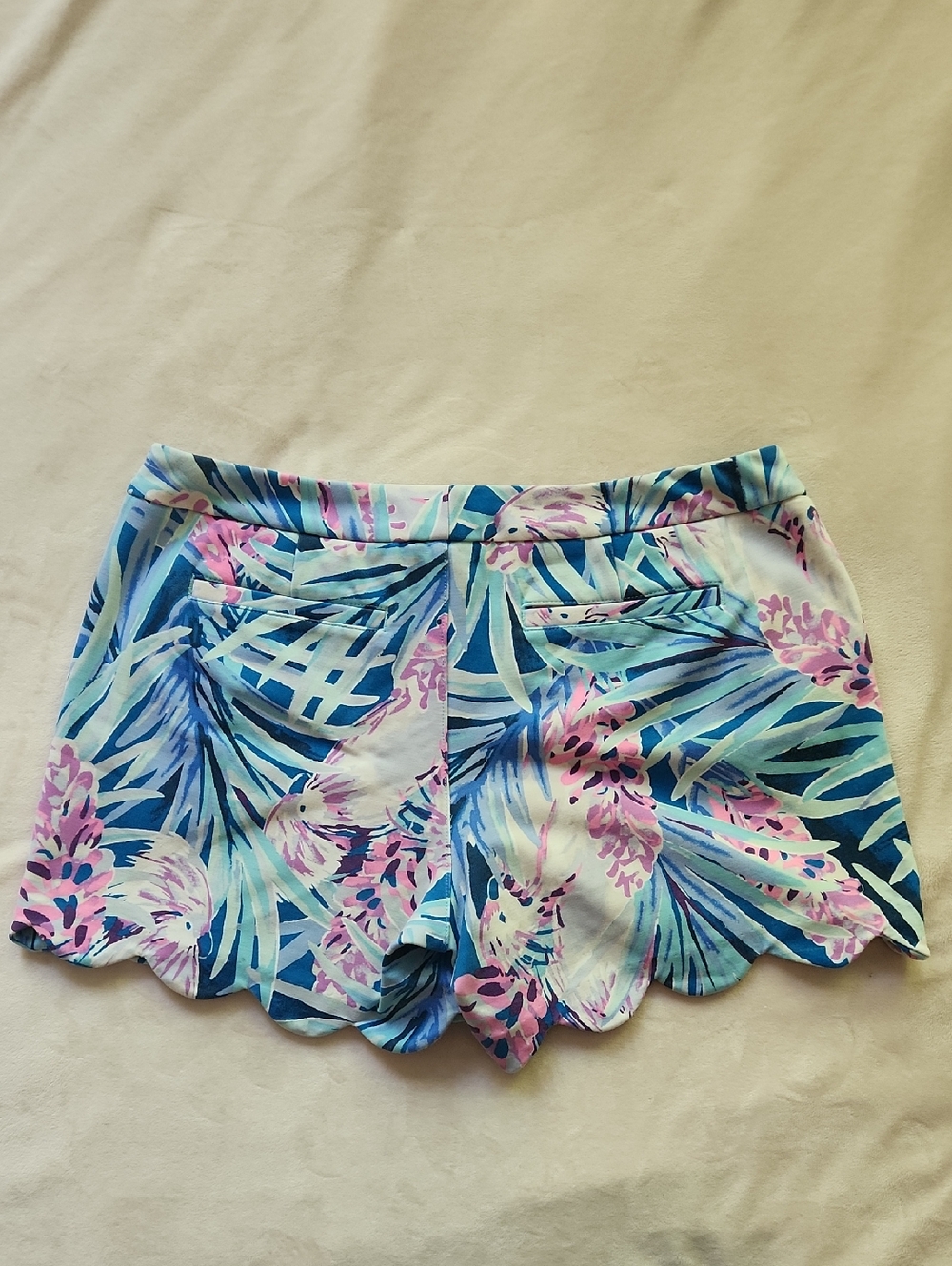 Lilly Pulitzer Knit Buttercup Shorts 6 Mr. Peacock - Picture 2 of 4